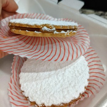Mi Perú Peruvian Cuisine - Alfajores ($2.99 each) - Homemade Peruvian-style cookies with dulce de leche. - Peruvian Near Me - Durham, North Carolina