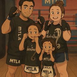 Master Toddy LA Training Center Fullerton - Family of four gettin it!