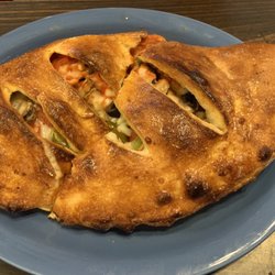 Kristy's Kafe - Stuffed pizza (a calzone). So good! Also enormous!
