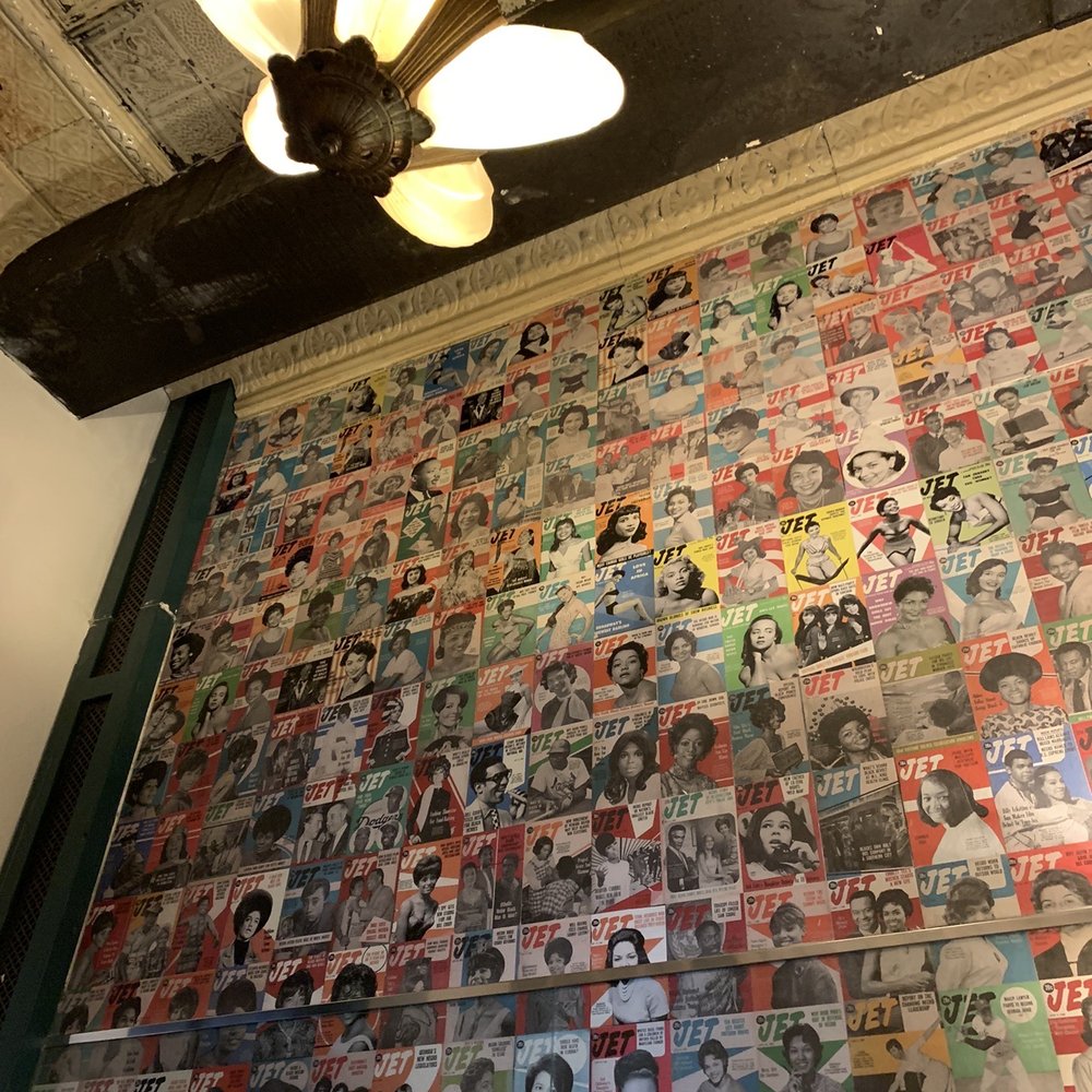 Harlem Shake - Bathroom Decor made of vintage JET magazines! - American Near Me - New York, New York Harlem Shake - Bathroom Decor made of vintage JET magazines! - American Near Me - New York, New York