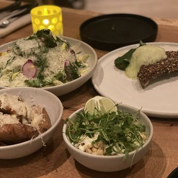 Tia Carmen - Fingerling potatoes.  Street corn Romaine salad Baja striped bass - New American Near Me - Phoenix, Arizona