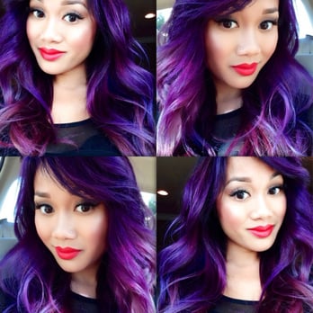 Onyx Salon - Purple ombré by Christina Perez - Hair Salons Near Me - Burlingame, California Onyx Salon - Purple ombré by Christina Perez - Hair Salons Near Me - Burlingame, California