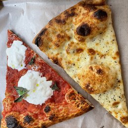 Cacio e Pepe and Burrata Margherita