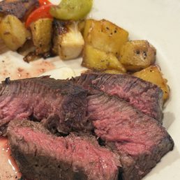 Medium rare steak just like I asked Medium rare steak just like I asked