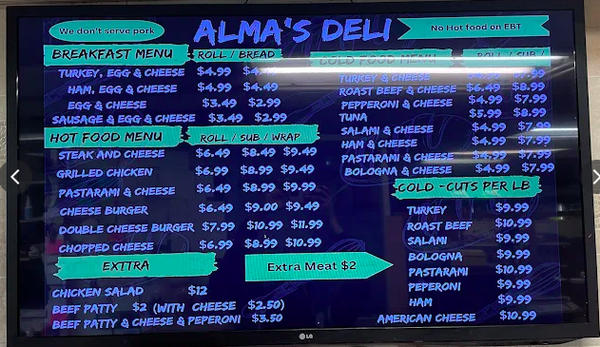 Alma's Deli