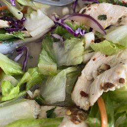 Sugar free Diabetic dish and they came up with this chicken based salad which was 10/10. Ask Sharon! Sugar free Diabetic dish and they came up with this chicken based salad which was 10/10. Ask Sharon!
