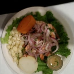 Ceviche con camarrones Ceviche con camarrones