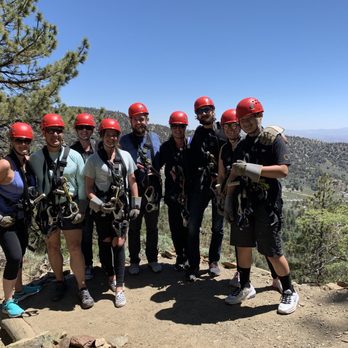 Ziplines at Pacific Crest - Our group! Made new friends :) - Ziplining Near Me - Wrightwood, California Ziplines at Pacific Crest - Our group! Made new friends :) - Ziplining Near Me - Wrightwood, California
