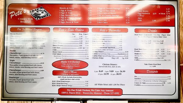 Menu photo 3 Pete's Drive In Wentzville, MO Menu photo 3 Pete's Drive In Wentzville, MO