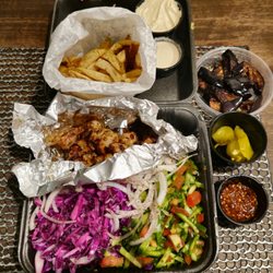 Tel Aviv Grill - A LOT of delicious food! You'll be satisfied.