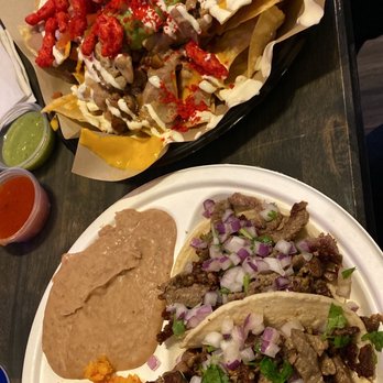 Tacos and Beer Mi Lindo - Carne Asada Street Taco Combo and Hot Cheeto Nachos with Chicken - Tacos Near Me - Hemet, California Tacos and Beer Mi Lindo - Carne Asada Street Taco Combo and Hot Cheeto Nachos with Chicken - Tacos Near Me - Hemet, California