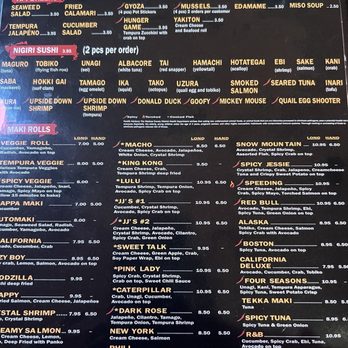 JJ Sushi - Menu as of 8/19/24 - Sushi Bars Near Me - Sparks, Nevada JJ Sushi - Menu as of 8/19/24 - Sushi Bars Near Me - Sparks, Nevada