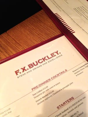 Menu photo 5 F.X.Buckley Dublin, D