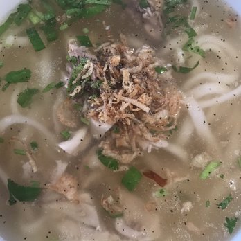 Noodle Express - Kao Piak Chicken was good too! The broth was not super think or think. Just perfect! - Thai Near Me - Fresno, California Noodle Express - Kao Piak Chicken was good too! The broth was not super think or think. Just perfect! - Thai Near Me - Fresno, California