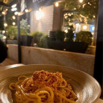 American Brass - Carbonara spagetti - Seafood Near Me - Long Island City, New York American Brass - Carbonara spagetti - Seafood Near Me - Long Island City, New York