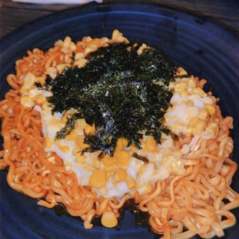 Pocha K - Buldak Noodles with Corn Cheese - Korean Near Me - Newark, California Pocha K - Buldak Noodles with Corn Cheese - Korean Near Me - Newark, California
