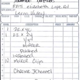 Over Priced,$375,,,,the glass $150,,labor took 45 minutes,, ($225 travel and labor )
