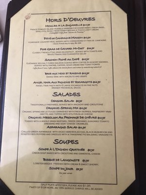 Menu photo 3 Escargot 41 Naples, FL