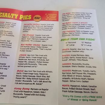 Victor's Pizza - Menu, no prices listed. - Pizza Near Me - Murray, Utah Victor's Pizza - Menu, no prices listed. - Pizza Near Me - Murray, Utah