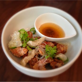 PiDGiN - Cracklins' (pork belly with Asian vinaigrette with jalapeños) - Japanese Near Me - Vancouver, British Columbia