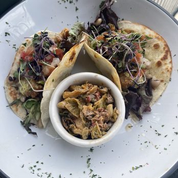 Finch & Fifth - Alligator Tacos with black eyed peas and chipotle Brussels slaw - Bars Near Me - Augusta, Georgia