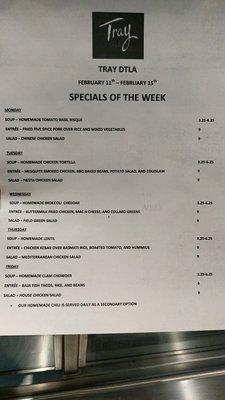 Menu photo 4 Tray DTLA Los Angeles, CA