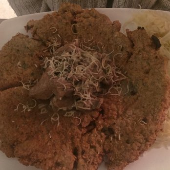 The Golden Pheasant - Some sort of pancake thing. It's huge. My wife ate half. - Modern European Near Me - Mississauga, Ontario The Golden Pheasant - Some sort of pancake thing. It's huge. My wife ate half. - Modern European Near Me - Mississauga, Ontario