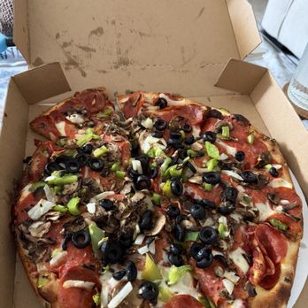 Red Devil Pizza - Pizza with cheese, pepperoni, olives, onions, bell peppers - Pizza Near Me - Covina, California Red Devil Pizza - Pizza with cheese, pepperoni, olives, onions, bell peppers - Pizza Near Me - Covina, California