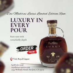 Royal Wines & Spirits - Dos Maderas Luxus Rum--rich, rare, and ultra-refined. A premium find at Royal Wines & Spirits. Limited availability