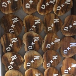 Lydia's Edible Art - Decorated cookies for wedding favors