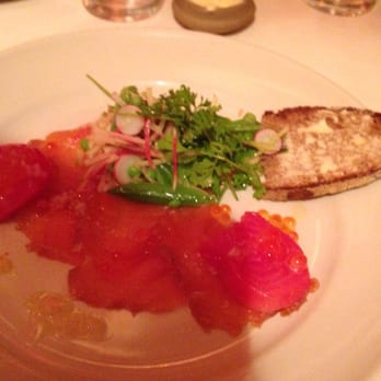 Chez Panisse - Salt and pepper-cured steelhead - New American Near Me - Berkeley, California