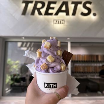 KITH Treats - absolutely delicious - suggest the build your own. this is ube with fruity pebbles mixed in and the cheesecake bites on top - Ice Cream & Frozen Yogurt Near Me - Honolulu, Hawaii KITH Treats - absolutely delicious - suggest the build your own. this is ube with fruity pebbles mixed in and the cheesecake bites on top - Ice Cream & Frozen Yogurt Near Me - Honolulu, Hawaii