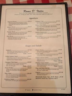 Menu photo 6 Roma D' Italia Tustin, CA Menu photo 6 Roma D' Italia Tustin, CA