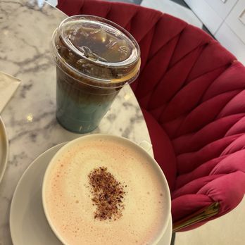 Cafe Sheera - The blue bell and the rose latte - Cafes Near Me - Beverly Hills, California Cafe Sheera - The blue bell and the rose latte - Cafes Near Me - Beverly Hills, California