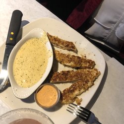 Southern Pearl Oyster House - CLOSED - Parmesan crusted chicken with cheese grits