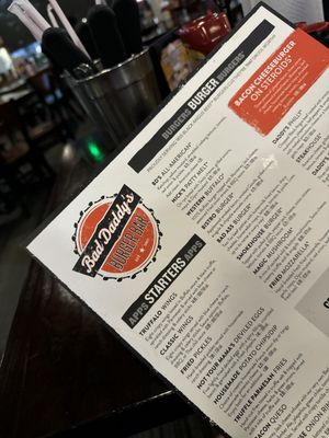 Menu photo 1 Bad Daddy's Burger Bar Montgomery, AL Menu photo 1 Bad Daddy's Burger Bar Montgomery, AL