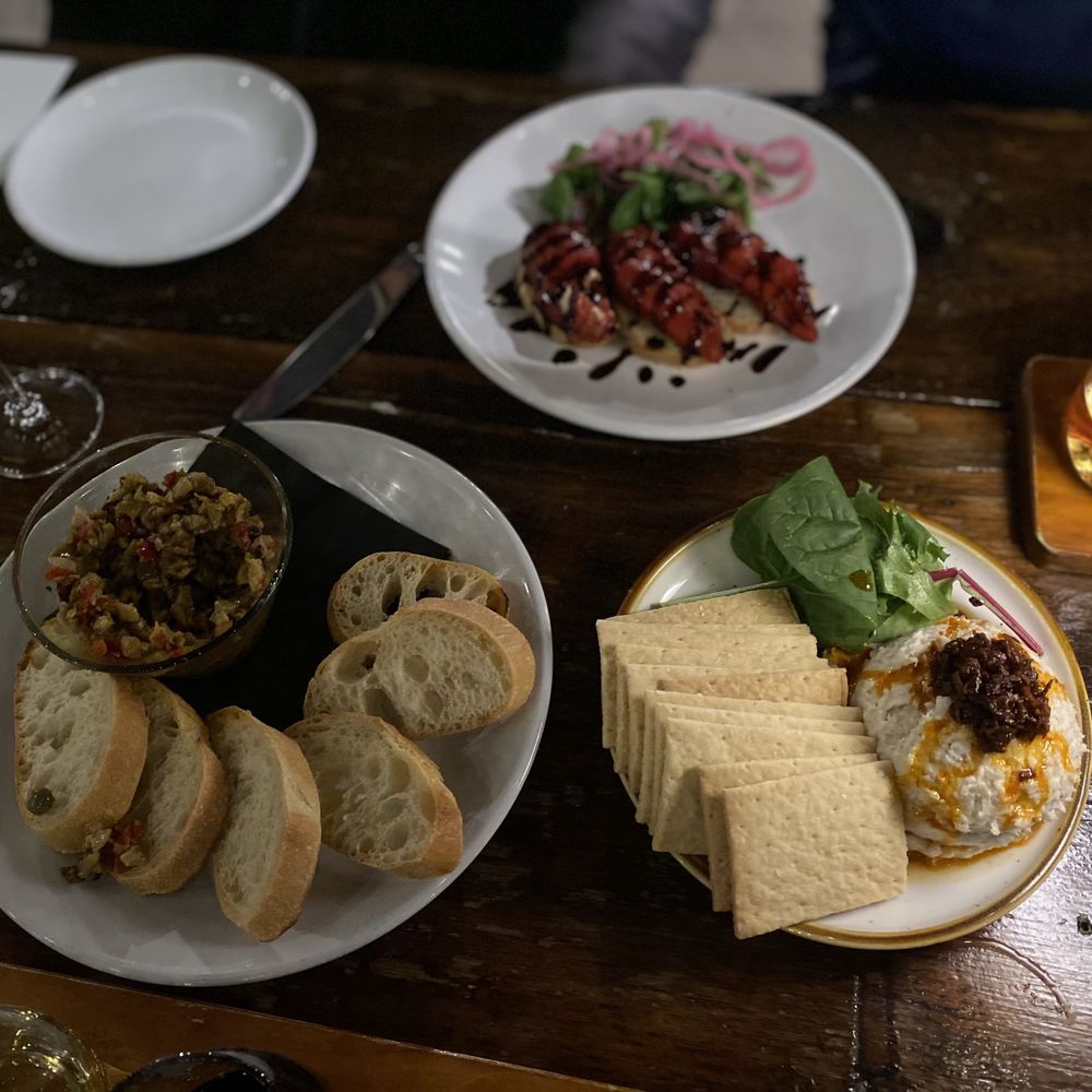 The Wine Collective - Bread and Tapenade, Smoked Fish Dip - Wine Tasting Room Near Me - Baltimore, Maryland