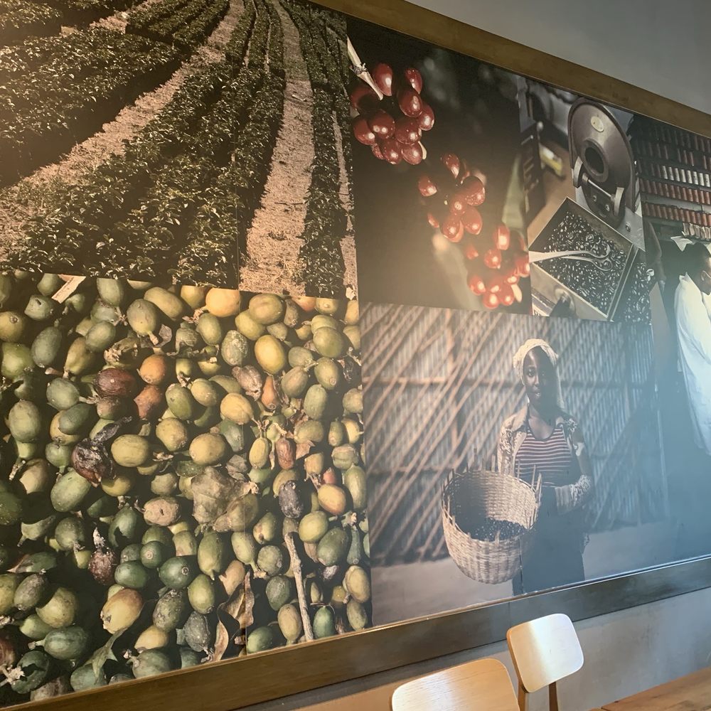 Starbucks - Mural on the wall. All about the beans - Coffee & Tea Near Me - Castaic, California Starbucks - Mural on the wall. All about the beans - Coffee & Tea Near Me - Castaic, California