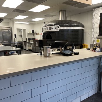 How Ya Dough'n Pizza - Where the magic happens!! Front counter & kitchen and oven. - Pizza Near Me - Boca Raton, Florida