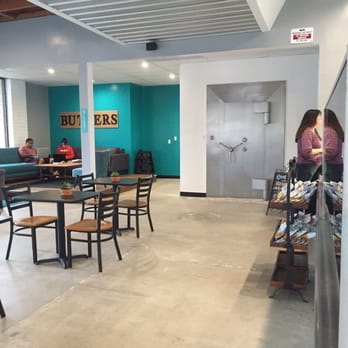 Gladly Coffee - Interior view with the safe. - Coffee & Tea Near Me - Spring Valley, California