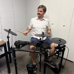 Fusion Voice Studios - Our drum teacher Peter