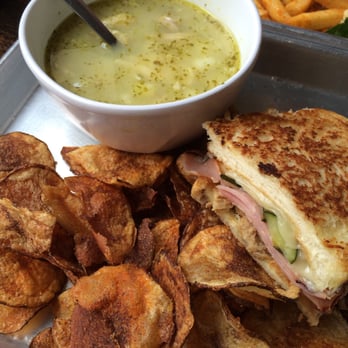 Scratch Sandwich Company - The Cuban with pazole and homemade chips! - Sandwiches Near Me - Laredo, Texas