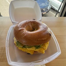 "The Basic" - Cinnamon Raisin Bagel With Egg, Cheese, and Avocado ( $7)