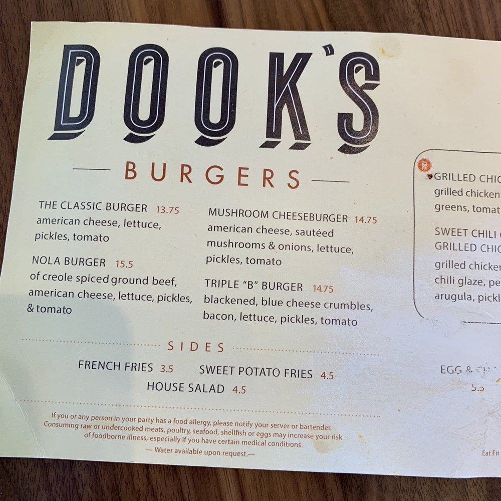 Bar Sazerac - Burger menu - Cocktail Bars Near Me - Kenner, Louisiana