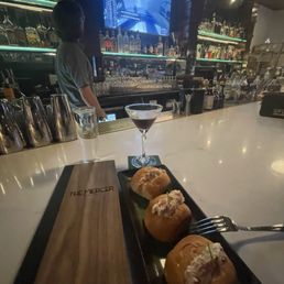 Lobster sliders & espresso martini