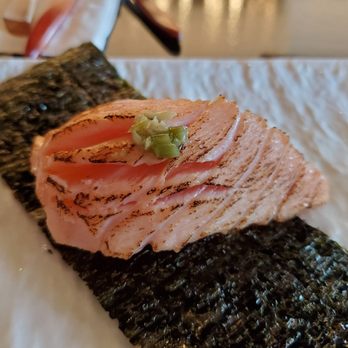 Shigotonin - Salmon aburi temaki - Japanese Near Me - Las Vegas, Nevada Shigotonin - Salmon aburi temaki - Japanese Near Me - Las Vegas, Nevada