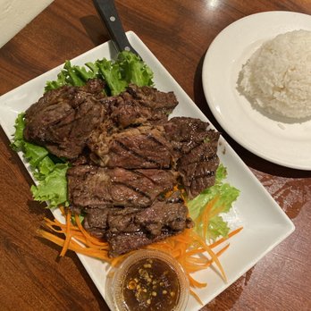 Banana Bay Restaurant - 44. Crying Tiger and rice - Thai Near Me - Temple City, California Banana Bay Restaurant - 44. Crying Tiger and rice - Thai Near Me - Temple City, California