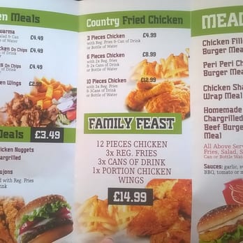Chic 'n' Grillz - Menu - Chicken Shop Near Me - Belfast, BFS