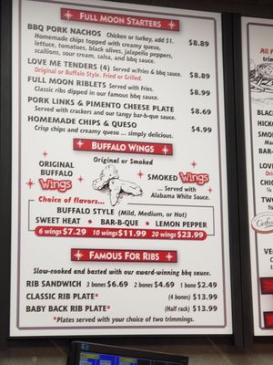 Menu photo 2 Full Moon BBQ Pelham, AL
