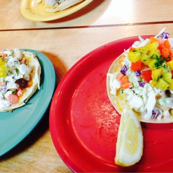 Coconuts Fish Cafe - Their famous fish tacos. Delicious. - Seafood Near Me - Kihei, Hawaii